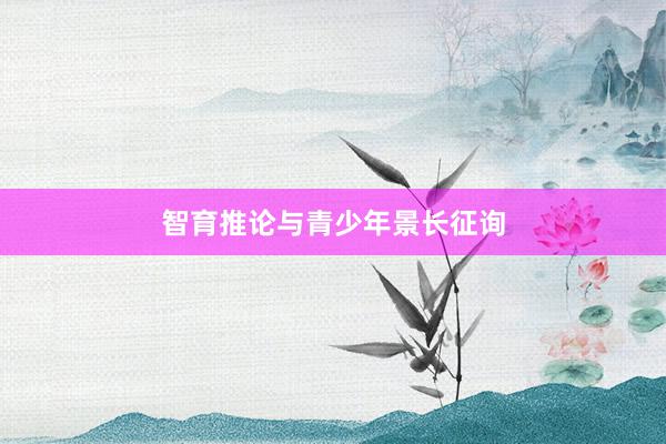 智育推论与青少年景长征询